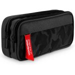 Mdy - trousse scolaire pour enfant, grand capacit trousses a crayons avec 3 compartiments pour garon ...