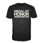 Medal of honor warfighter - t - shirt black - logo (s)
