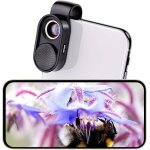 Microscope de tlphone - mini microscope de poche 100x avec lumire led / un
