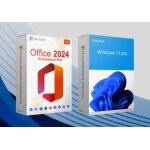 Microsoft windows 11 pro & microsoft office 2024 - ltsc professional plus bundle key - global