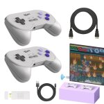Mini console de jeu portable rétro sans fil 4k hd, pour deux joueurs, support wifi longue distance avec ... Mini console de jeu portable rétro sans fil 4k hd, pour deux joueurs, support wifi longue distance avec ...