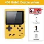 Mini console de jeu vido portable rtro avec ecran lcd de 3. 0 pouces, 8 bits, 400 jeux intgrs, cadeau ...