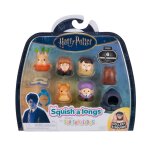 Mini figurines squish - a - long harry potter s�rie 1 - pack de 6 mini peluches 17, 8 cm