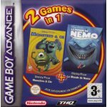 Monstres & compagnie / nemo cartouche double game boy advance