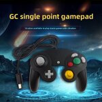 Ngc / wii poignee filaire gc jeu a point unique poignee vibrante cube de jeu poignee filaire peripherique ...