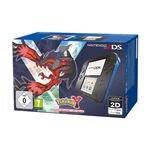 Nintendo 2ds noir / bleu + pokemon y - console nintendo 2ds + carte mmoire sdhc 4 go + adaptateur secteur ...