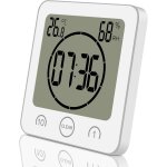 Numrique horloge etanche douche ventouse de salle de bain murale minuterie de cuisine hygromtre thermomtre ...