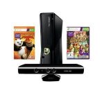 Pack console xbox 360 (250 go), capteur kinect, kinectimals, kun - fu panda 2 & carte xbox live 3mois ...