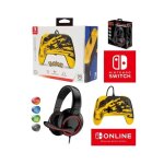 Pack - spirit of gamer - pro gt210 - manette filaire switch pikachu - casque 40 mm - multiplateforme