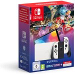 Pack nintendo switch oled blanche + mario kart 8 deluxe (pr�install�)