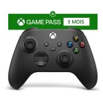 Pack xbox anywhere - microsoft xbox - manette carbon noir + 3m gpu