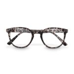 Paire de lunettes, plastique recycl�, mi - marron mat, + 2, 5 dpt