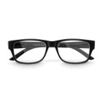 Paires de lunettes, plastique recycl�, noir mat, + 2, 0 dpt