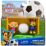 Paw patrol, chase & stella, coffret chiots footballeurs et accessoires avec 2 figurines articul�es, socles ...