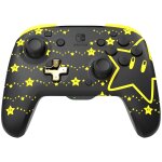 Pdp rematch glow noir, jaune manette de jeu analogique / num�rique nintendo switch, nintendo switch oled ...