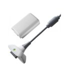 Play & charge pour xbox 360 - batterie 3600 mah + cble chargeur 1 mtre - blanc - strae game ®