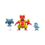 Pok�mon - pack 3 figurines battle figure set tiplouf, feufor�ve, magmar 5 cm