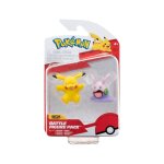 Pokmon - pack 2 figurines battle figure pack pikachu & mucuscule 5 cm