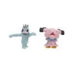 Pok�mon - pack 2 figurines battle figure set machoc, snubbull