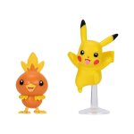 Pok�mon - pack 2 figurines first partner battle figure set poussifeu & pikachu 10