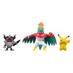 Pokmon - pack 3 figurines battle figure set pikachu 8, perrserker, hawlucha 5 cm