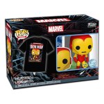 Pop&tee - marvel - holiday iron man (gw) taille m