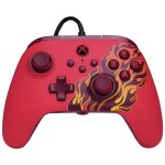 Powera manette filaire advantage pour xbox series xs - flammes rouges