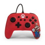 Powera mario noir, rouge usb manette de jeu analogique / numrique nintendo switch