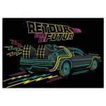Puzzle retour vers le futur - delorean neon francais 1000pcs