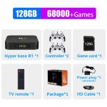 R1 - 128g - 218w - 2 - console de jeu vido rtro avec plus de 116000 jeux, psp, ps1, dc, ss, macloser, ...
