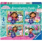 Ravensburger gabbys dollhouse 4 in a box jigsaw puzzles