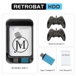 Rb500g - 218b - 2 - consoles de jeux rtro portables hdd 500g, 70 + emulateurs 64000 + , pour ps3 / ps2 ...