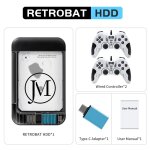 Rb500g - 218w - 2 - consoles de jeux rtro portables hdd 500g, 70 + emulateurs 64000 + , pour ps3 / ps2 ...