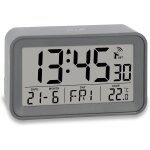 Reveil matin radio pilotée horloge numérique reveil de voyage affichage de la température et le date ... Reveil matin radio pilotée horloge numérique reveil de voyage affichage de la température et le date ...