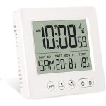 Réveil numérique radio - piloté avec thermomètre, calendrier, lumière, température, semaine, affichage ... Réveil numérique radio - piloté avec thermomètre, calendrier, lumière, température, semaine, affichage ...