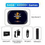 Rm - 64 go - consoles de jeux vido rtro amlogic s905tage, sega saturn, ps1, psp, n64, dc, macloser, ...