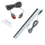 Sensor bar filaire pour nintendo wii et wii u - 2, 80 mtres + rallonge 3 mtres
