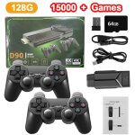 Set de jeu 64g - console de jeu vido rtro, 4k hd, 10000 + jeux, 2. 4g, double manette sans fil, anciers ...