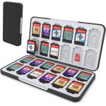 Shiba - etui pour carte de jeu pour nintendo switch&switch oled&lite, etui pour carte de mmoire noir ...