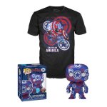 T - shirt m avec pop captain america / captain america civil war / funko pop marvel T - shirt m avec pop captain america / captain america civil war / funko pop marvel