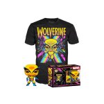 T - shirt m avec pop wolverine / blacklight / funko pop marvel