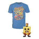 T - shirt xl avec bob l'eponge band / bob l'eponge / funko pop animation - exclusive special edition