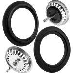 Silicone seal for filter baskets, 2 units, outer diameter 52 mm, inner diameter 36 mm, compatible with ...