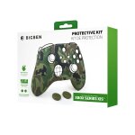 Silicone skin pour manette xbox + une paire de grips pour joystick, couleur camouflage vert Silicone skin pour manette xbox + une paire de grips pour joystick, couleur camouflage vert