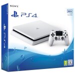 Console sony playstation 4 slim 500 go blanche + manette dualshock blanche