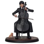 Statue wednesday - mercredi & violoncelle 15cm
