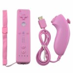 Tlcommande wiimote + nunchuck pour nintendo wii et wii u - rose