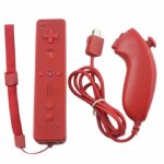 Tlcommande wiimote + nunchuck pour nintendo wii et wii u - rouge