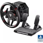 Thrustmaster t598 noir, rouge usb volant + p�dales analogique / num�rique pc, playstation 4, ps5