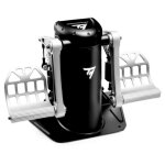 Thrustmaster tpr rudder noir, argent usb simulation de vol analogique pc